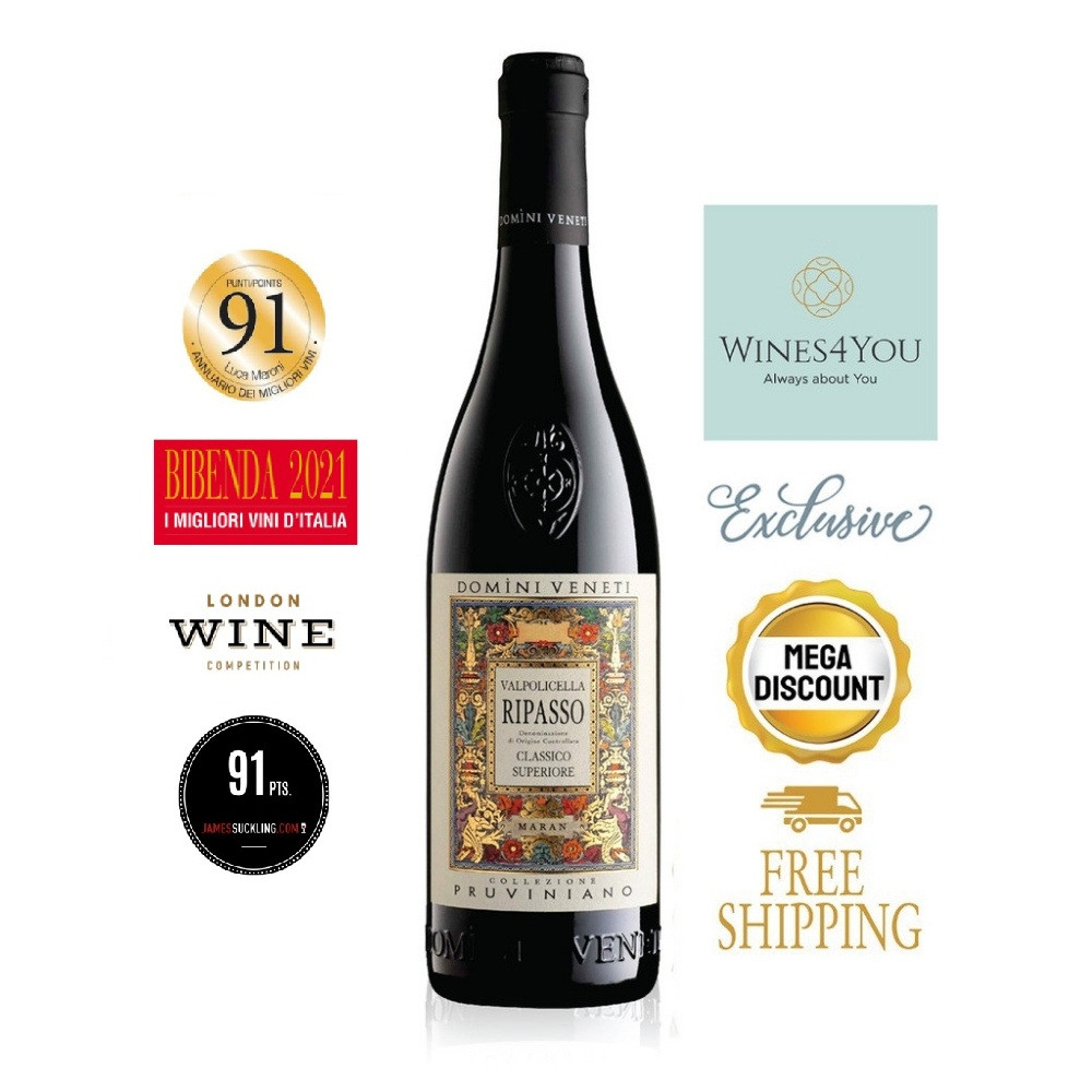 Domini Veneti Classico Valpolicella Ripasso DOC Pruviniano Italy Red Wine 2020